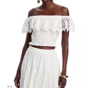 Cotton Lace offshoulder top